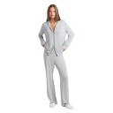 SKIMS Sleep Long Sleeve Button Up Set Light Heather Grey Undertøy Lysegrå L