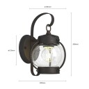 Lindby Gerlo utendørs vegglampe