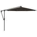 Glatz Sunwing Casa fritthengende parasoll 330 cm kat.4 antrasitt aluminium / 408 Black Glatz
