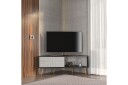 Abbas TV-benk 140 cm - Sort/Hvit