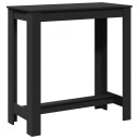  Barbord svart 102x50x103,5 cm konstruert tre
