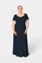 Murlongcres. Alette Maxi Dress Flutter Navy