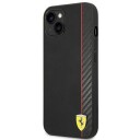 Ferrari Mobildeksel for iPhone 14 Plus 6,7" Carbon Svart