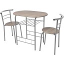 vidaXL Frokostbar med stoler MDF