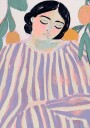 Tranquil Stripes Poster Plakat / 70x100cm