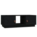 vidaXL Salongbord svart 100x50x35 cm heltre furu