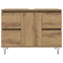 Vidaxl Baderomsskap artisan eik 80x33x60 cm konstruert tre 857236
