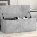  Oppbevaringsboks betonggrå 90x35x35 cm konstruert tre
