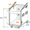 Roadinger Special Combo Case Pro, 12u Wheels
