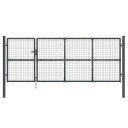 vidaXL Hageport netting antrasitt 350x175 cm galvanisert stål