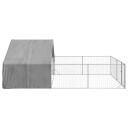 Vidaxl Utendørs Hundekennel Med Løpegård 6X3X1.9 M Galvanisert Stål