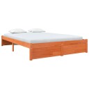  Sengestamme Vokset Brun 160 x 200 cm Massiv furu