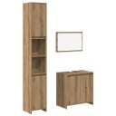  Baderomsmøbler 3 deler artisan eik konstruert tre 8721158714923