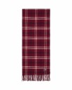 Lexington Clothing Recycled Wool Blend Scarf   Burgundy   ONE SIZE