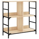  Bokhylle sonoma eik 78,5x33x82 cm konstruert tre 8721012124066