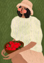 Woman with Strawberries Plakat Plakat / 50x70cm