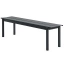 Muuto Linear Steel Benk 170x34 cm Anthracite Black