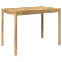 vidaXL Hagebarbord Hvit 147 x 88,5 x 105 cm Solid akasietre