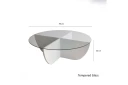 Vellavie Sofabord 90x30x90 cm Rundt - Hvit