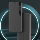 Hurtel Eco Leather View-etui Elegant flippdeksel med stativfunksjon Poco M4 Pro 5G Blå