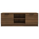 vidaXL TV-benk brun eik 102x35x36,5 cm konstruert tre
