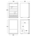 Scandomestic Coca-Cola Highcube Display Kjøleskap 84 cm 115 Liter Rød