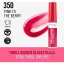 Rimmel London Thrill Seeker Glassy Lip Gloss 10ml 350 Pink to the Berry