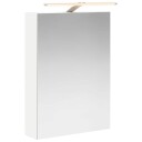  Baderomsspeilskap med dør Hvit 50 x 14,5 x 70 cm Konstruert tre