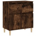 vidaXL Skjenk røkt eik 60x35x70 cm konstruert tre