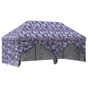 vidaXL Pop up Gazebo med 4 Sidevegger 3 x 6 m Blå Kamuflasje