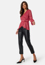 Happy Holly Perley sparkling wrap top Red 32/34