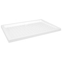 vidaXL Dusjbrett med prikker hvit 70x100x4 cm ABS