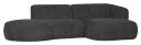 WOOOD Polly Sofa m. chaiselong, Høyre, Grå   Unoliving