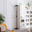 Lindby Josefin LED-uplight leselampe, svart