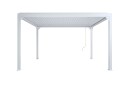 Pergola Lameller Kan åpnes 3x3 m Hvit