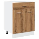  Bunnskap med skuff artisan eik 60x46x81,5 cm konstruert tre 8721158436153