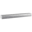 vidaXL Hevet Hagebed Sølv 600 x 80 x 55 cm galvanisert