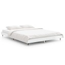 vidaXL Sengeramme høyglans hvit 135x190 cm konstruert tre