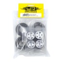 Yeah Racing Alu CNC 5 Spoke Beadlock Wheel Set For Kyosho Mini-Z