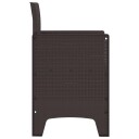 Hagemøbler 2 stk Brun Poly Rattan