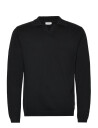 Lindbergh Splitneck Recycled Yarn Knit - Black - L
