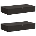 vidaXL Lagringsboks 2 pcs Antrasitt 100 x 50 x 18 cm Ikke-vevd stoff