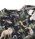 Molo T skjorte   Ralphie   Forest Fauna   Molo   7 år (122)   T skjorte Brun Grønn Svart