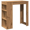 vidaXL Barbord med stativer artisan eik 102x50x103,5 cm konstruert tre