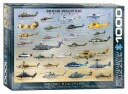 Eurographics Puslespill 1000 Brikker Militärhelikoptre