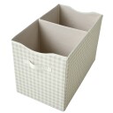 3 Sprouts Sammenleggbar lekekiste i resirkulert materiale Gingham Beige