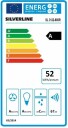 Silverline SL 3122-80 SR Vegghengt Ventilator med Ekstraksjon og Resirkulasjon, Svart