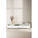 Venture Design Navarra TV-benk Svart/hvit 180 x 40 cm Hvit