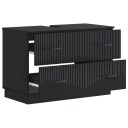 vidaXL Baderomsvaskeskap HOORN Svart 82 x 41 x 56 cm Konstruert tre