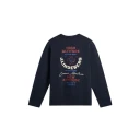 J. Lindeberg Walsh Ls Print T Shirt   Navy   L